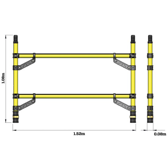 303543 Z1 Tower-Span Frame 1.45x1.0m 2Rung